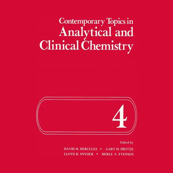 Springer-Verlag New York Inc. Contemporary Topics In Analytical And Clinical Chemistry thumbnail