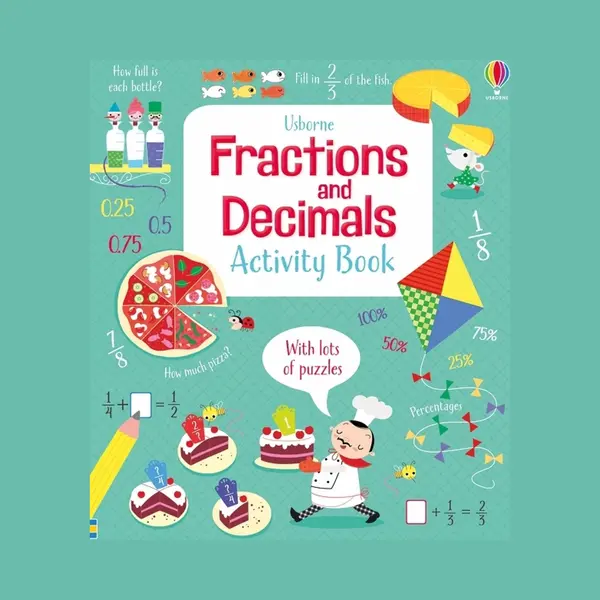 Usborne Publishing Ltd Fractions And Decimals Activity Book thumbnail
