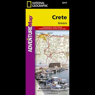 National Geographic Crete Greece Map