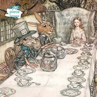 Isbn Adult Jigsaw Puzzle Arthur Rackham: Alice in Wonderland Tea Party