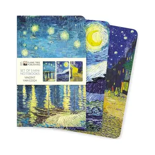 Flame Tree Publishing Vincent Van Gogh Set Of 3 Mini Notebooks