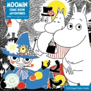 Adult Sustainable Jigsaw Puzzle, Moomin, Comic Strip, Book One, 1000-Pieces. Ethical, Sustainable, Earth-Friendly