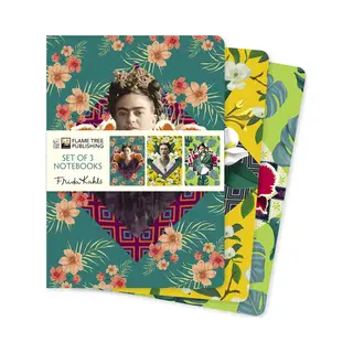 Flame Tree Publishing Frida Kahlo Set Of 3 Standard Notebooks