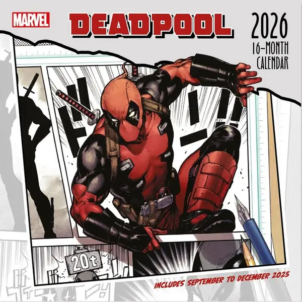 Deadpool 2026 Muurkalender Unisex Muurkalender - Meerkleurig - Standard thumbnail
