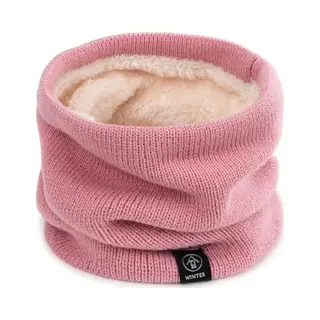 Winter - Gevoerde Nekwarmer - Gevoerde Halswarmer - Warm & Ademend - Gezichtbescherming - Comfortabel Voor Buitenactiviteiten & Sport - Unisex - Roze