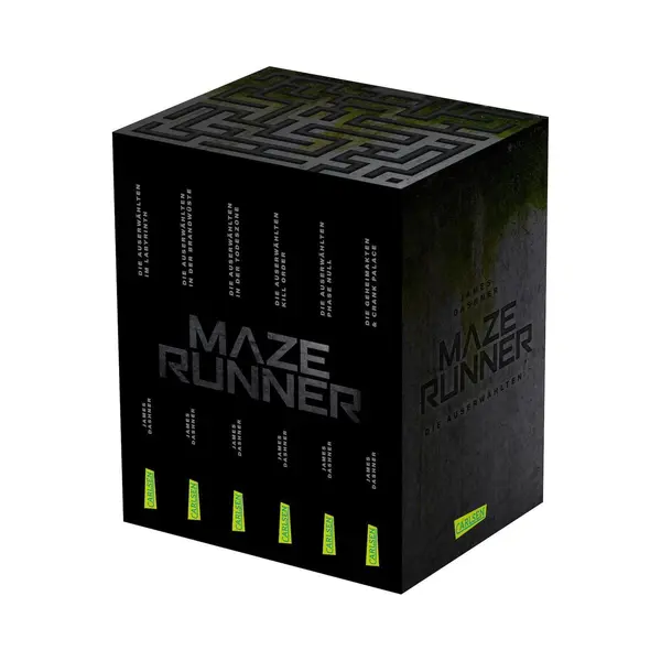 Carlsen Maze Runner Slipcase (6 Delen In Paperback Slipcase Inclusief Bonusdeel Met "Crank Palace" En "The, Kinderboeken Van James Dashner, Anke Caroline thumbnail