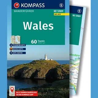 Kompass Wanderführer Wales, 60 Touren Mit Extra-Tourenkarte