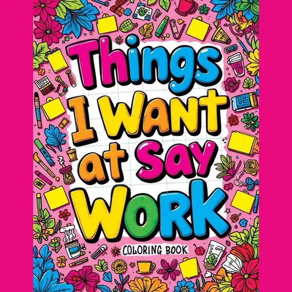 Things I Want To Say At Work Coloring Book thumbnail