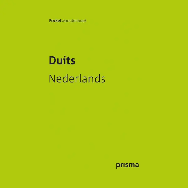 J.A.H. van Gemert Prisma Pocketwoordenboeken Duits-Nederlands / Prisma Pocketwoordenboeken thumbnail
