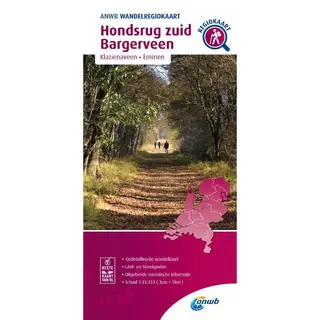 Anwb Wandelregiokaart - Hondsrug Zuid, Bargerveen