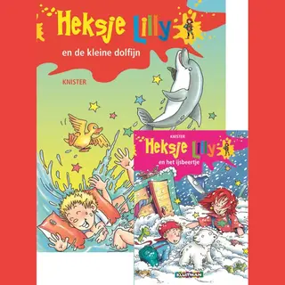 Omkeerboek. Heksje Lilly En Het Ijsbeertje En Heksje Lilly En De Kleine Dolfijn.