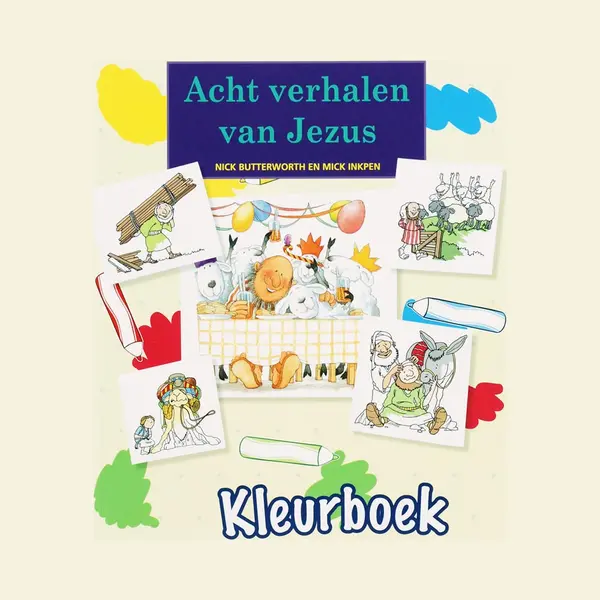 N. Butterworth Acht Verhalen Van Jezus Kleurboek thumbnail