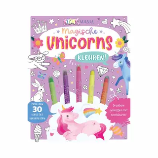 Millie Monaghan Kleurmania Magische Unicorns - Kleurboek Met 30+ Platen En 5 Neonkrijtjes