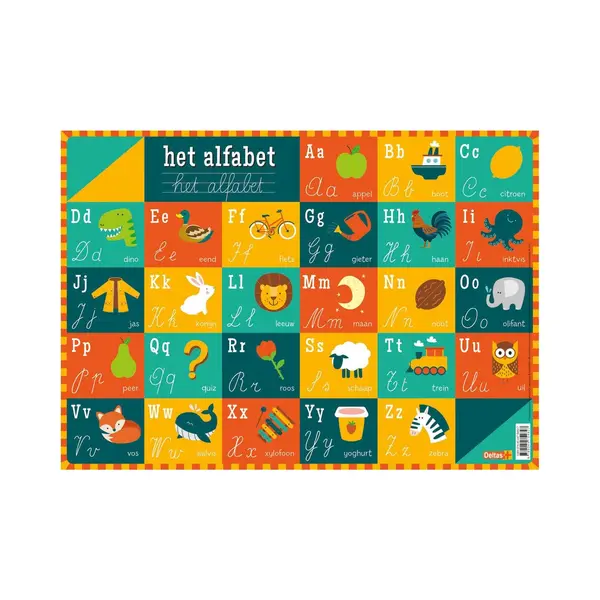 Deltas Onderzetters Leren - Het Alfabet thumbnail