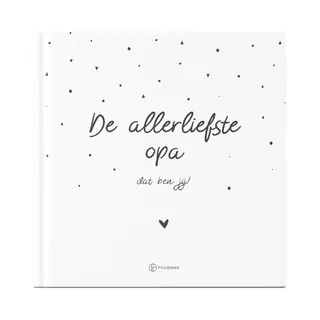 Fyllbooks - Invulboek Allerliefste Opa - Cadeau Voor Opa - Incl. Quotes En 6 Fotopagina's - 30 Pagina's