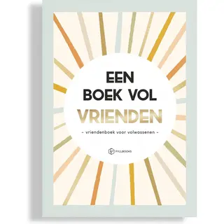 Fyllbooks - Vriendenboek Voor Volwassenen - Invulboek - Vriendschap - Multi - Ruimte Voor 25 Vrienden