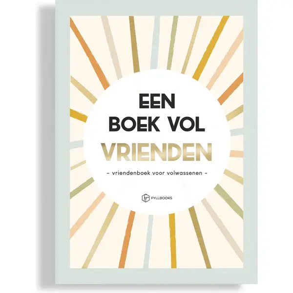 Fyllbooks - Vriendenboek Voor Volwassenen - Invulboek - Vriendschap - Multi - Ruimte Voor 25 Vrienden thumbnail