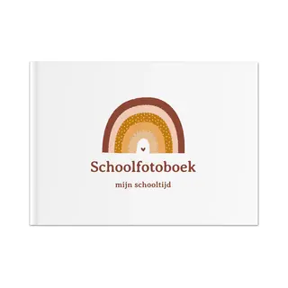 Fyllbooks - Schoolfotoboek Invulboek - Schoolfoto Album - Schooljarenboek - Regenboog - Geschikt Voor, 12 Portret- En Klassenfoto's