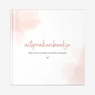 Fyllbooks - Uitsprakenboekje - Invulboekje Quotes - Herinneringsboekje - Watercolour Roze