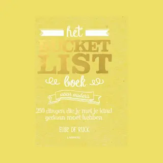 Bucketlist - Het Bucketlist Boek Voor Ouders