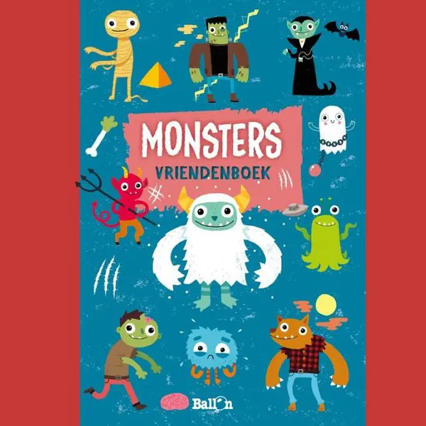 Ballon Vriendenboek - Monsters thumbnail