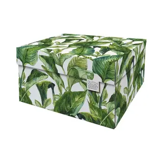 Ddb Dutch Design Brand Dekorative Aufbewahrungsboxen Mit Deckel – Größe, 38, 9 X 31, 8 X 21, 1 Cm – Fsc Zertifizierter Recycelbarer Karton