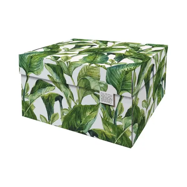 Ddb Dutch Design Brand Dekorative Aufbewahrungsboxen Mit Deckel – Größe, 38, 9 X 31, 8 X 21, 1 Cm – Fsc Zertifizierter Recycelbarer Karton thumbnail