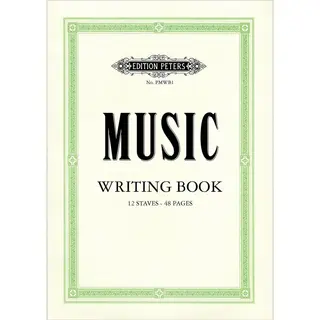 Edition Peters Music Writing Book, Portrait, 12-stave