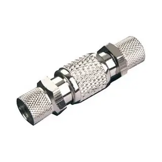 Ledino F - F Verbindingsadapter Voor 2 Coaxkabels / Metaal