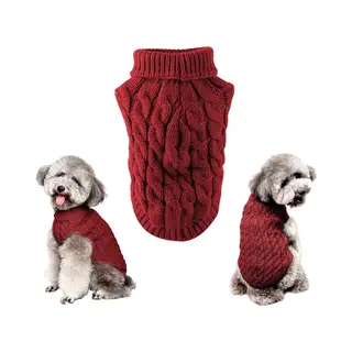 Hondentrui - Puppy Zachte Coltrui - Honden Bodywarmer - Hondenjas - Winter Hondenvest - Gebreide Kleding - Winter Hondenkleding - Effen Hondentrui -