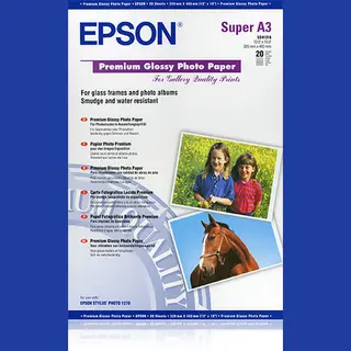 Epson Premium Glossy Photo Paper, Din A3+, 250g/m², 20 Sheets