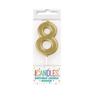 Unique Party 19958 cake candle/sparkler Gold 1 pc(s)