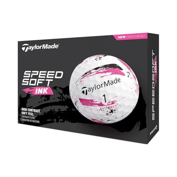 TaylorMade SpeedSoft Ink Golfballen 2024 - Roze - 12 Stuks thumbnail