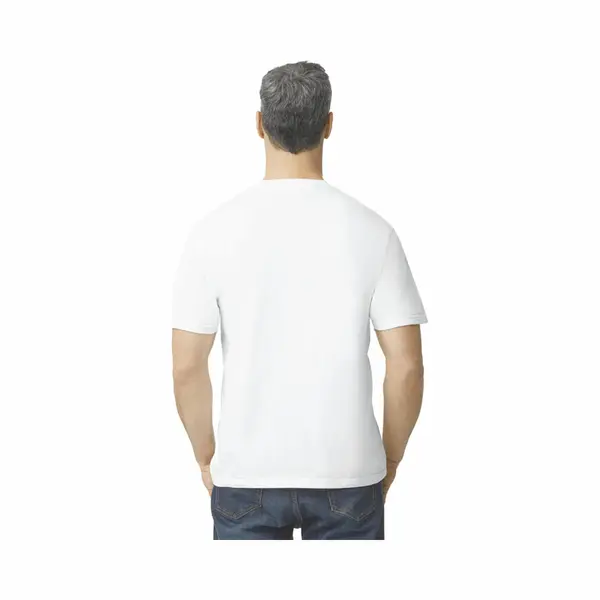 Gildan Heren-T-shirt Softstyle Midweight GI65000 - White - 4XL thumbnail