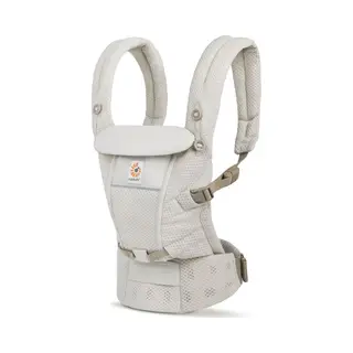 Ergobaby Adapt 3-Position SoftFlex Mesh Ergonomic Baby Carrier For Newborns From Birth, Back Carrier, Natural Beige