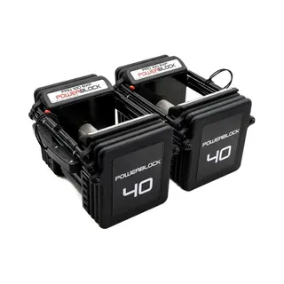 Power Block Powerblock Pro 100 Exp Stage 1 - Verstellbare Hantelset - 1 Bis 18 Kg Pro Hantel - Robuste Stahlkonstruktion, Erweiterbar Mit Erweiterungskits -