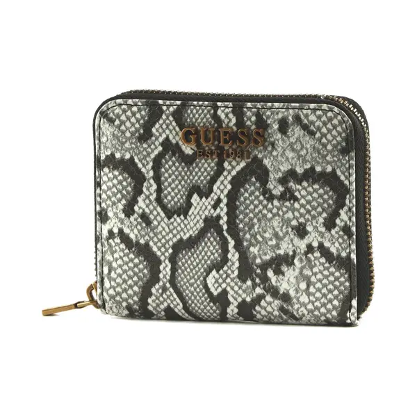 Guess Portemonnee Laurel Slg Small Zip Around Wallet Natural Veelkleurig thumbnail