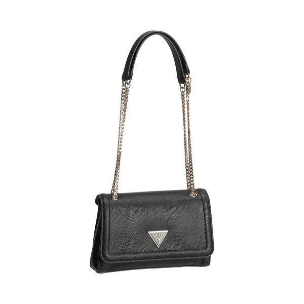 Guess Schultertasche Umhängetasche Noelle Ii Convertible Xbody Flap Bag Black Schwarz thumbnail