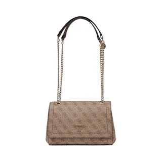 Guess Noelle - Dames Crossbody Tas Van Polyurethaan - Bruin