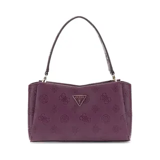 Guess Schoudertas Tisha Crossbody Bag Wine Logo Wijnrood