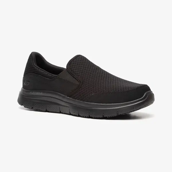 Skechers Herren Flex Advantage Sr Mcallen Küchenschuhe, Black Mesh Water Stain Repellent Spray, 45 Eu thumbnail