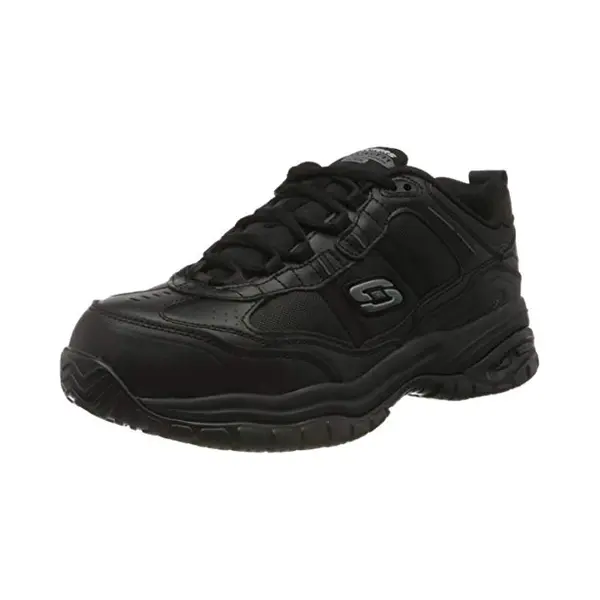 Skechers Men's Soft Stride Grinnel M Industrial Shoe, Black Leather/Black Mesh, 11 Uk thumbnail