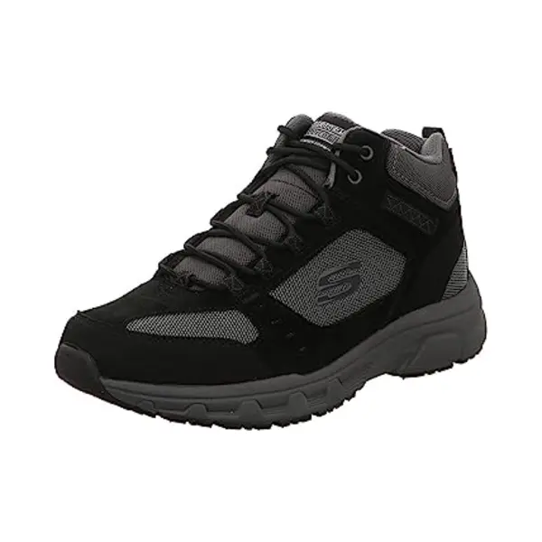 Skechers Men's Oak Canyon- Ironhide Hi Top Trainers, Black Suede Mesh Pu Charcoal Trim Bkcc, 8 Uk thumbnail