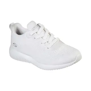 Skechers Damen Bobs Squad Tough Talk Sneaker, White Engineered Knit, 36.5 Eu