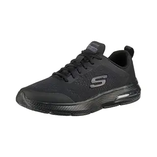 Skechers Mens Dyna-air Pelland Low-Top Sneakers, Black Mesh Synthetic Black Trim, 9 Uk