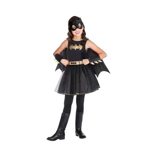 amscan Kostüm Für Kinder Batgirl Black - Faschingskostüm Für Karneval, Halloween & Kostümparty - Kinderkostüm Für Mädchen & Jungen - Alter 8-10 Jahre