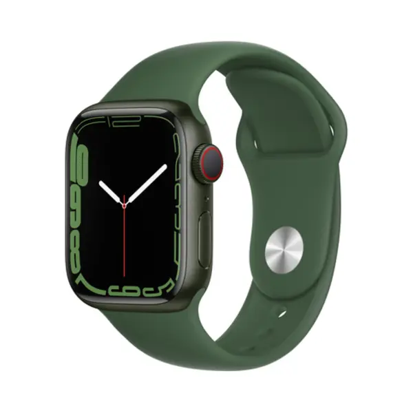 Apple Watch Series 7 Oled 41 mm Digitaal Touchscreen 4G Groen Wifi Gps thumbnail