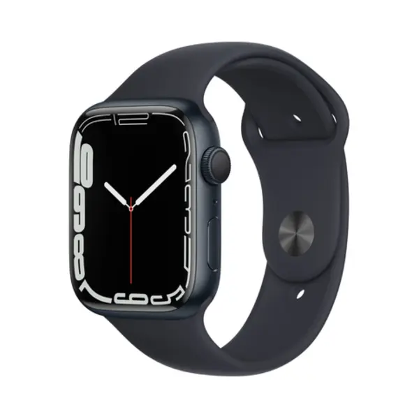 Apple Watch Series 7 Oled 45 mm Digitaal Touchscreen Zwart Wifi Gps thumbnail