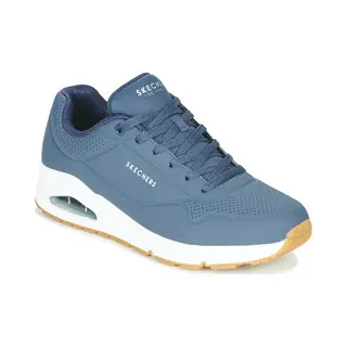 Skechers Herren Uno Stand On Air Sneaker, Navy Durabuck Trim, 47.5 Eu