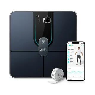 Eufy Smart Scale P2 Pro, Digital Bathroom Scale, Wi - Fi, Bluetooth, IPX5 Waterproof, Ito, 3D Model, 16 Measurements include Weight, Heart Rate, Body Fat, Bmi, Muscle Mass, and Bone Mass